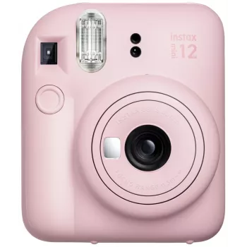 Momentinio spausdinimo fotoaparatas Fujifilm Instax Mini 12 Rožinis — nuotrauka 86×54 mm, filmas 62×46 mm, 60 mm židinio nuotolis