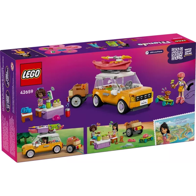 Konstruktorius LEGO Friends žaidimų rinkinys 42659 „Adventure Trip with Friends“, 220 dalių, 2 minifigūrėlės, amžius 6+