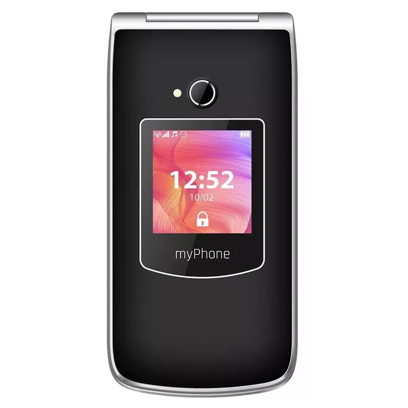 Mobilusis telefonas MYPHONE RUMBA 2 — 2,4 colio TFT, 32 MB RAM, 32 MB atminties, viena SIM kortelė, 0,3 MP kamera, 800 mAh