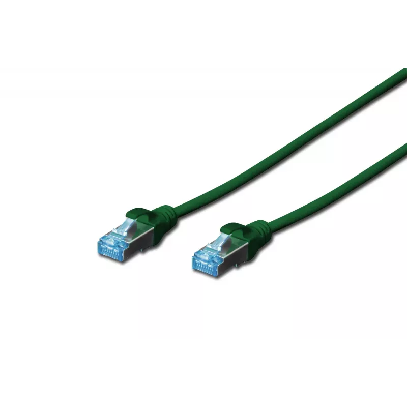 Tinklo kabelis Digitus CAT 5e SF/UTP RJ-45 0,5 m žalias