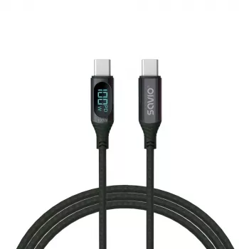 „Savio“ USB-C – USB-C laidas CL-174 1 m juodas USB 3.2 Gen 1