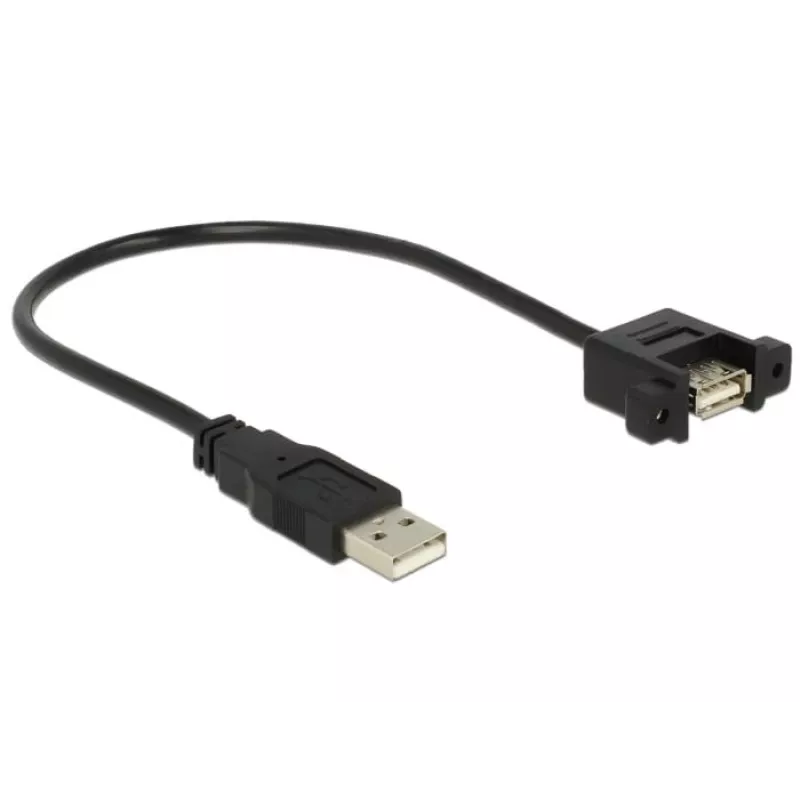 USB laidas DeLOCK 85462 USB 2.0 0,25 m Juodas