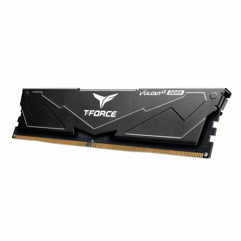 Team Group VULCAN FLABD516G6000HC3001, 16 GB, 1 x 16 GB, DDR5, 6000 MHz, 288-pin DIMM, juoda