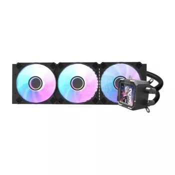 Darkflash CPU vandens aušintuvas DV360S 360 mm radiatorius, RGB apšvietimas, juodas
