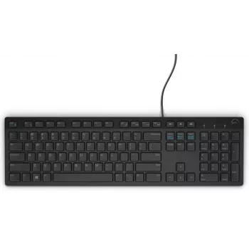 Laidinė pilno dydžio klaviatūra Dell KB216 — QWERTY šiaurietiškas išdėstymas, juoda, USB