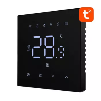 Išmanusis termostatas Avatto WT410-16A-B Wi‑Fi 3A, Wi‑Fi valdymas, 3 A maks. srovė