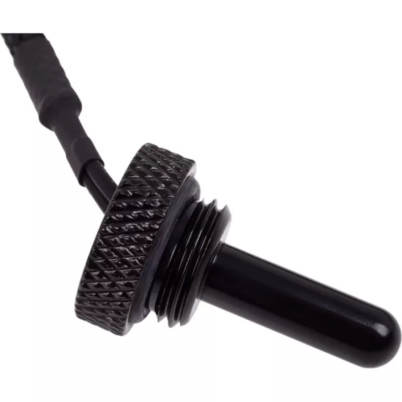 Alphacool Eiszapfen temperatūros jutiklis kištukas G1/4 - temperatūros jutiklis skysčio aušinimo sistemai - giliai juoda - 50 cm