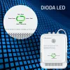 Dujų nuotėkio ir anglies monoksido detektorius su LED