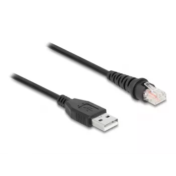 DeLOCK RJ50 į USB 2.0 Type-A brūkšninių kodų skaitytuvo kabelis 2 m
