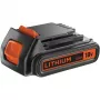 Baterija Juoda & Decker BL1518-XJ — 18V Li-Ion 1,5Ah, raudona, 1 vnt.
