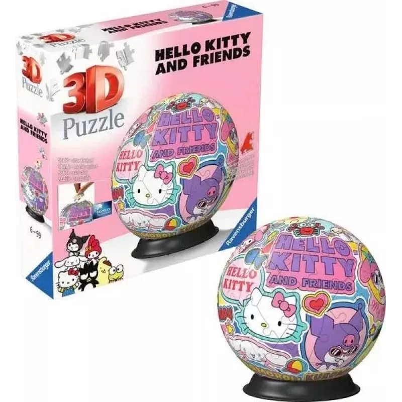 Dėlionė Ravensburger Hello Kitty 72 dalys Rekomenduojamas amžius nuo 6 iki 99