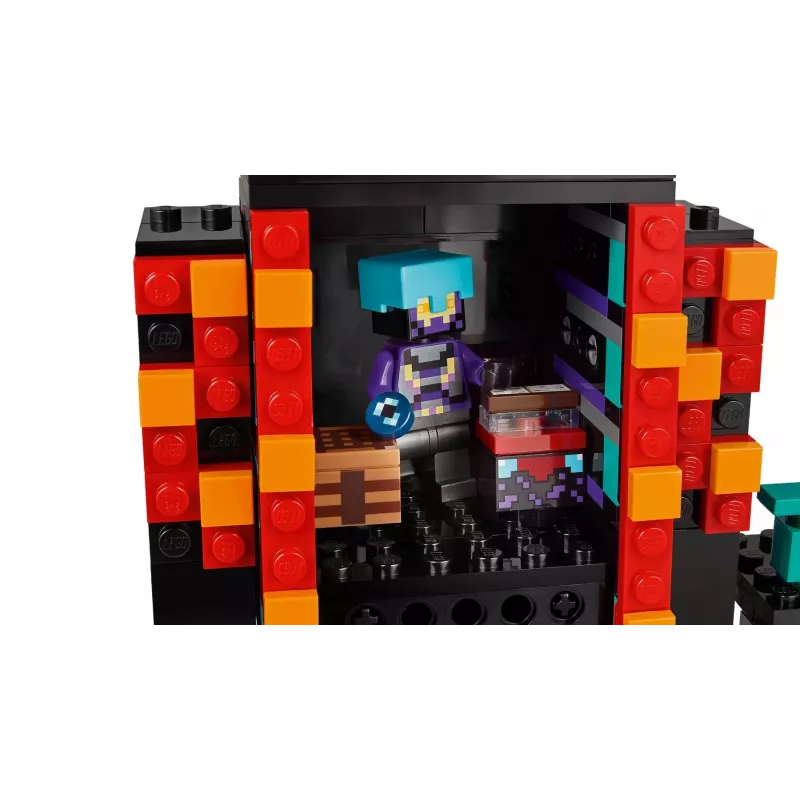 Konstruktorius LEGO Minecraft rinkinys 21279 The Enderman Tower, 867 dalys, 2 minifigūrėlės, 450 mm aukštis