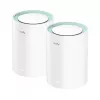 Cudy M1300 3 vnt. tinklinė Wi-Fi sistema, dviejų juostų (2,4 GHz / 5 GHz), Wi-Fi 5 (802.11ac), balta, 1 vidinis