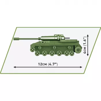 Statybinis rinkinys Cobi IS-2 modelis, Antrojo pasaulinio karo tankas, 130 dalių, rekomenduojamas amžius 6+