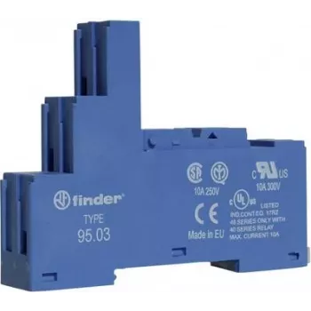FINDER S.p.A. varžtinis lizdas mėlynas relei 40.31.41.31 95.03 (95.03)
