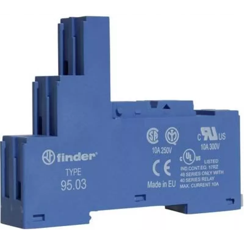 FINDER S.p.A. varžtinis lizdas mėlynas relei 40.31.41.31 95.03 (95.03)