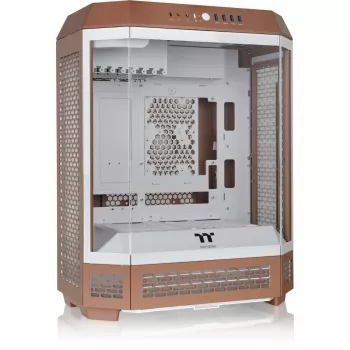 PC korpusas Thermaltake The Tower 600 Midi Tower Mocha — ATX/Micro-ATX/Mini-ITX, grūdintas stiklas, 1x3,5 colio + 2x2,5 colio, 4x USB 3.2
