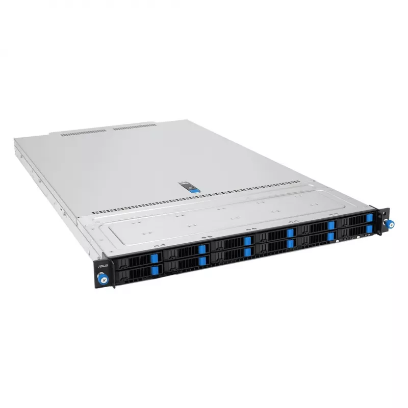 Stovo 1U stalinis kompiuteris ASUS ExperCenter Pro ERA100A B6 — Intel Core i5, 8GB DDR5, 4×2,5 colio skyriai, 500W PSU, 1×PCIe 5.0 x16, 3×RJ‑45