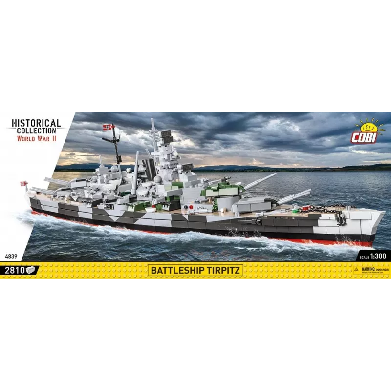 Karo laivo modelis COBI COBI-4839 Surinkimo rinkinys 1:300 Ilgis 870 mm Aukštis 215 mm