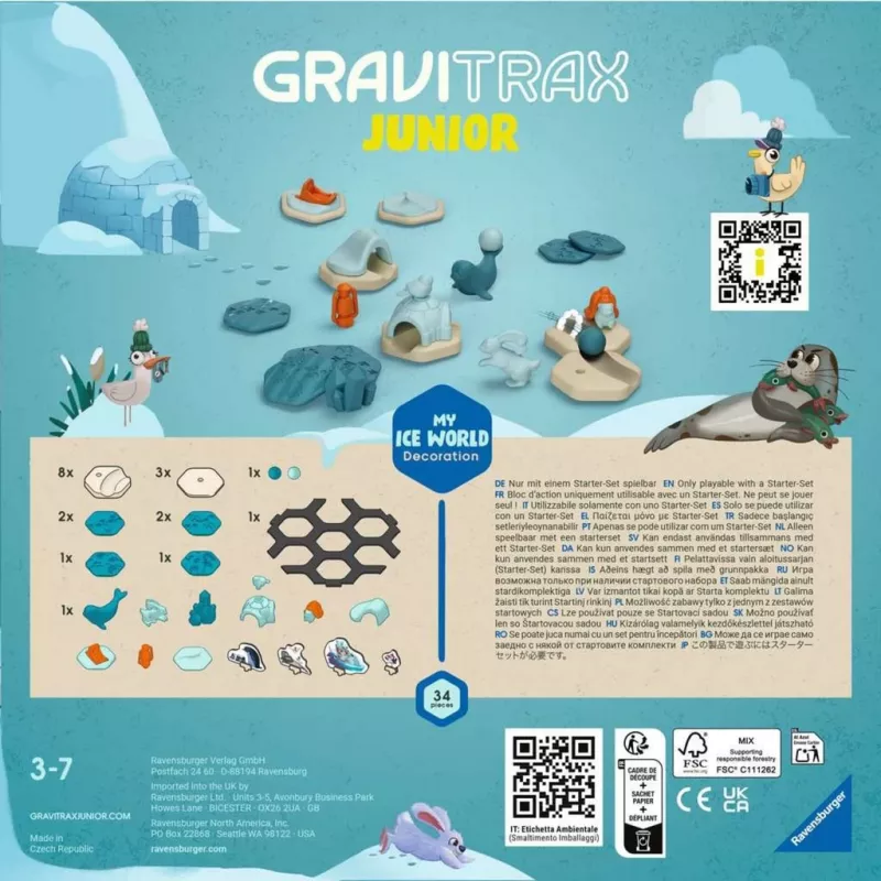 Stalo žaidimas Ravensburger GraviTrax Junior 3 metų ir vyresniems