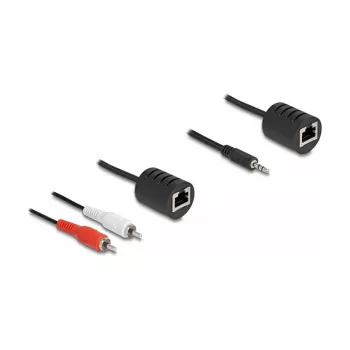 DeLOCK 87859 garso kabelis RJ-45 RCA 3.5 mm juoda raudona balta