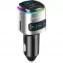 FM siųstuvas 4smarts 456201 Cigar lighter Juoda Sidabrinė AM FM Bluetooth