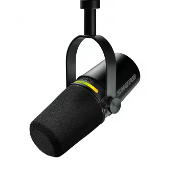 Shure MV7+-K - Paskaitų/vokalinis mikrofonas su XLR/USB-C jungtimi, juodas