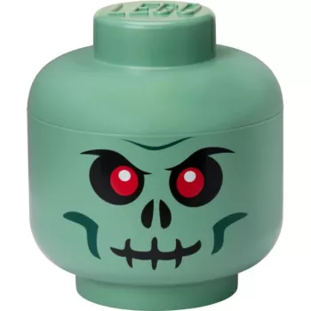 LEGO Storage Head Skeleton, laikymo dėžė juoda/raudona, didelė