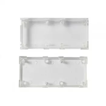 ALLNET Brick'R'knowledge plastikinis korpusas 2x1 permatomas viršus ir apačia 10 vnt. pakuotė