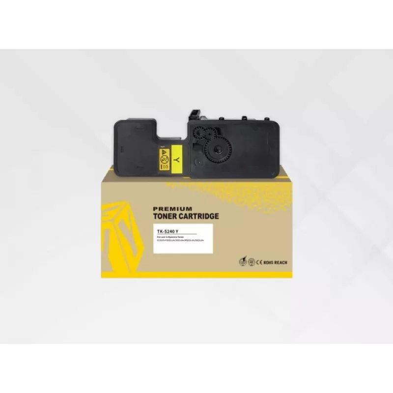 tonerio kasetė HYB Suderinama with Kyocera TK-5240Y, Geltona, for ECOSYS P5026Cdw/P5026Cdn/M5526Cdw/M5526Cdn