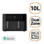 Xiaomi dviejų zonų EAN6932554423353 gruzdintuvė, 10 l, 2700 W bendra galia – juoda