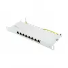 Good Connections Patchpanel 10Cat. 6 8-P. 0,5 HE lichtgr.
