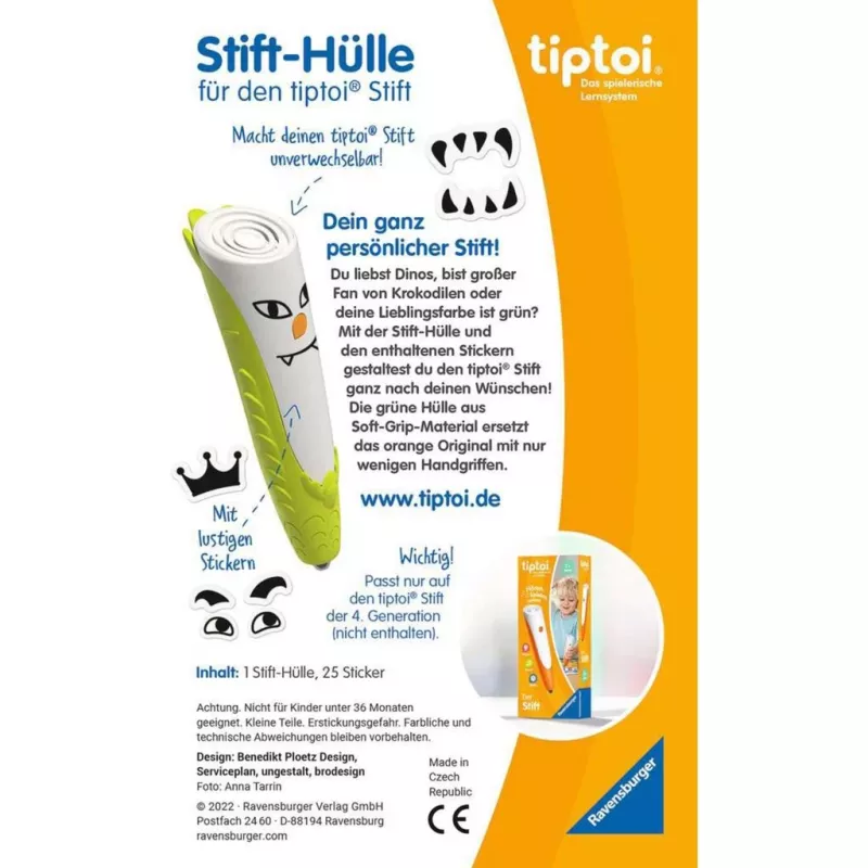 tiptoi pin-Case for swapping in Green, Apsauginis dėklas Green