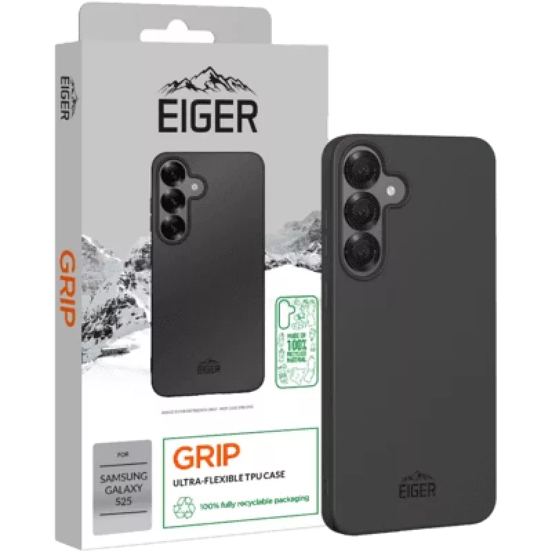 Eiger Grip Case Galaxy S25 juodas (EGCA00698)