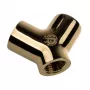 Adapter Y-Splitter 3x G1/4 colio vidinio sriegio aušinimui skysčiu, BitsPower BP-YBU-TB, aukso apdaila