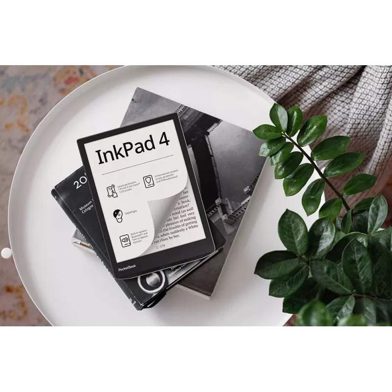 E. knygų skaityklė PocketBook InkPad 4 7,8 col. E Ink Carta, 32 GB, Wi‑Fi, juoda/sidabrinė