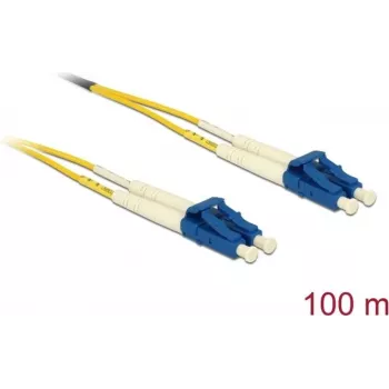 Delock LWL kabelis LC Duplex į LC Duplex vienmodis OS2 100 m (80161)