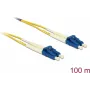 Delock LWL kabelis LC Duplex į LC Duplex vienmodis OS2 100 m (80161)