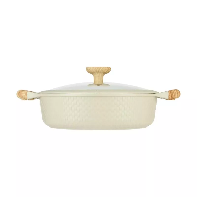 Sekli keptuvė D28cm 4,1L/smėlio spalvos