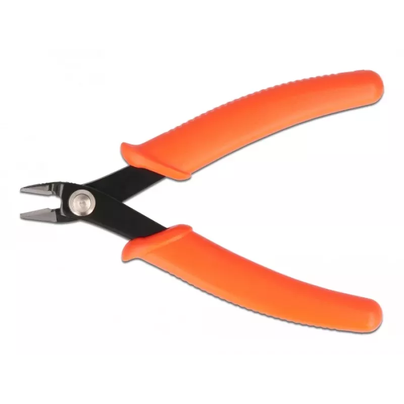 Įstrižosios replės DeLOCK šoninės žnyplės oranžinės 12,7 cm
