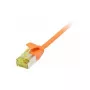 RJ45 komutacinis kabelis, CAT6A 500 MHz, 1,0 m, oranžinis, U/FTP, plonas apvalus d=3,8 mm, TPE/LSZH (Superflex), AWG32, su Cat.7 neapdorotu kabeliu, Synergy 21 (S217363V3)