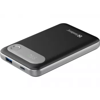 „Sandberg Travel Powerbank 10000 PD20W“ išorinė baterija, 10000 mAh, ličio polimerų