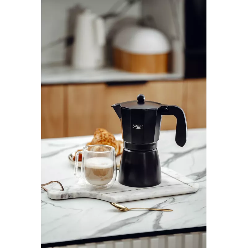 Adler Espresso kavos virimo aparatas | AD 4429 | Juodas
