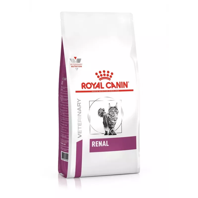 Suaugusioms katėms sausas kačių maistas Royal Canin Renal 2 kg — paukštienos skonio, 23% baltymų, 17% riebalų