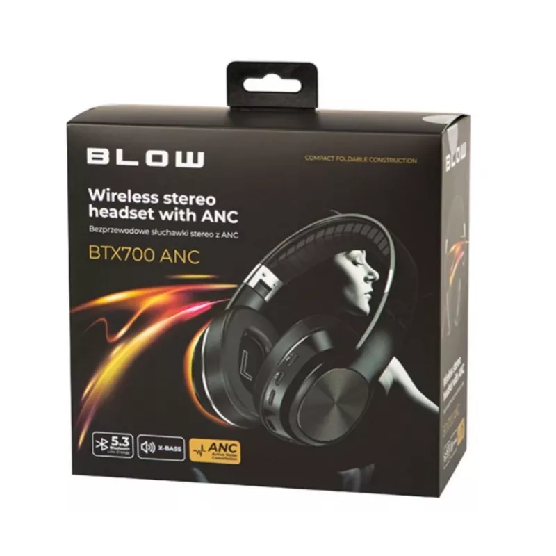BTX700ANC belaidės Bluetooth ausinės su triukšmo slopinimu