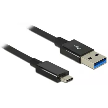 DeLOCK Premium - USB laidas - 24 kontaktų USB Type C (M) - į - 9 kontaktų USB Type A (M) - 1,0 m (USB 3.1 Gen2) - juodas (83983)