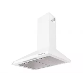Virtuvinis gartraukis MAAN VELA 2 50, 496 mm pločio, aliumininis riebalų filtras, 315 m³/h, 3 greičiai, 50–58 dB, balta