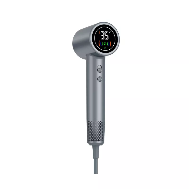 Plaukų džiovintuvas DENVER HDD-1400DGR 1400 W, pilkas, 110–240 V, 1,8 m laidas, 25–75 °C, 70×89×280 mm