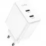 USB-C įkroviklis Cudy CH40_EU 40W 2 prievadų USB-C/USB-A greitas įkrovimas