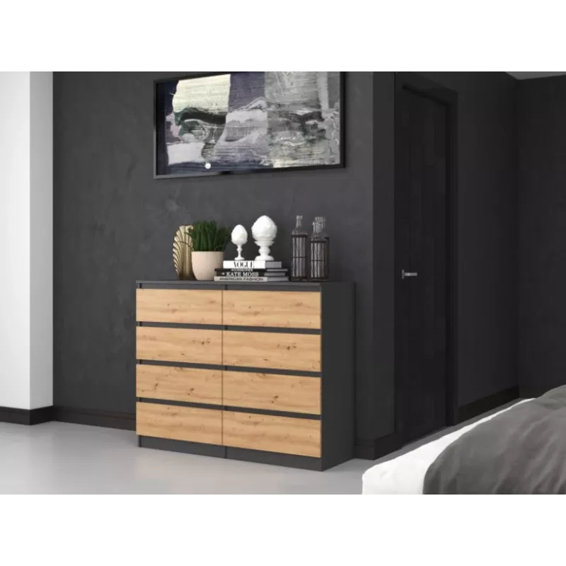 Topeshop M8 120 ANT/ART KPL komoda